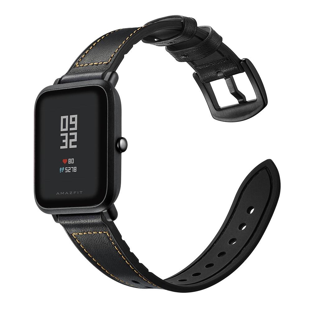 Correa de piel de primera calidad Xiaomi Amazfit GTS Negro