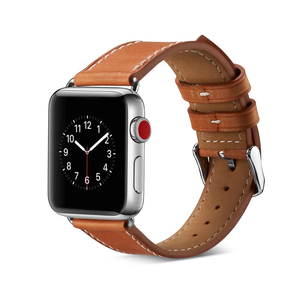 Correa de Piel Apple Watch Series 1-3 42mm Marrón
