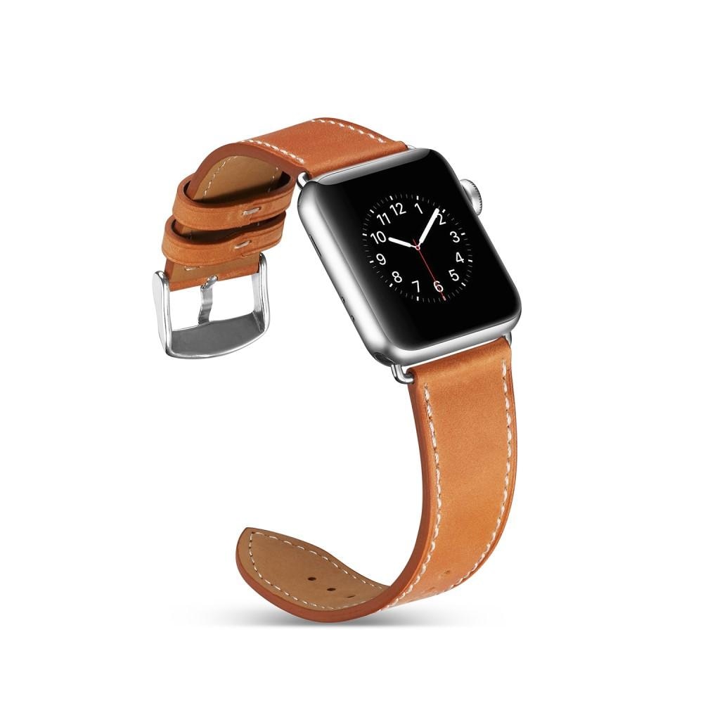 Correa de Piel Apple Watch 41mm Series 9 coñac