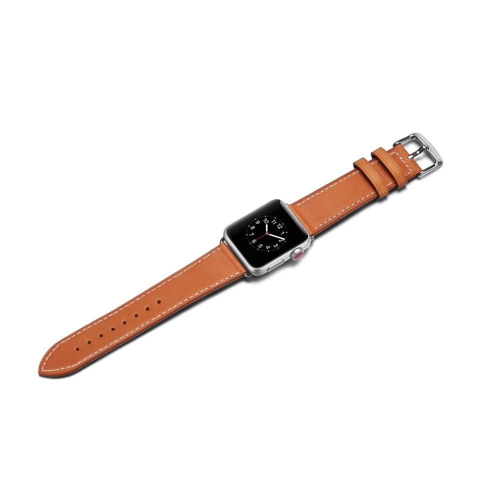 Correa de Piel Apple Watch Series 1-3 42mm Marrón