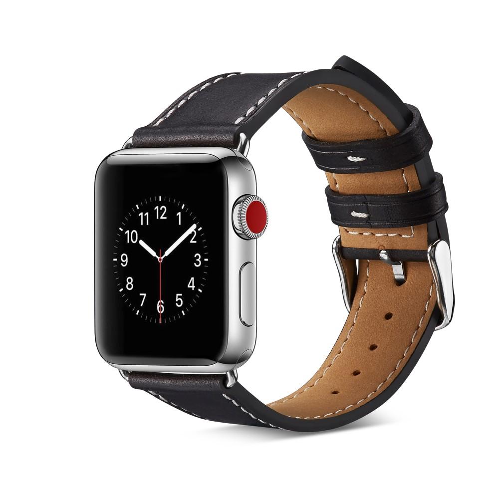 Correa de Piel Apple Watch 41mm Series 8 negro