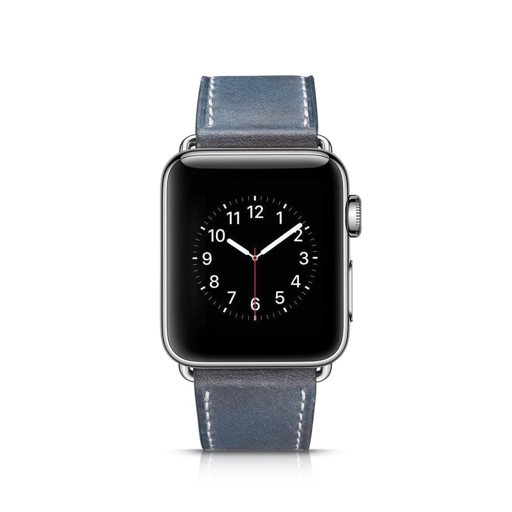 Correa de Piel Apple Watch Ultra 49mm azul