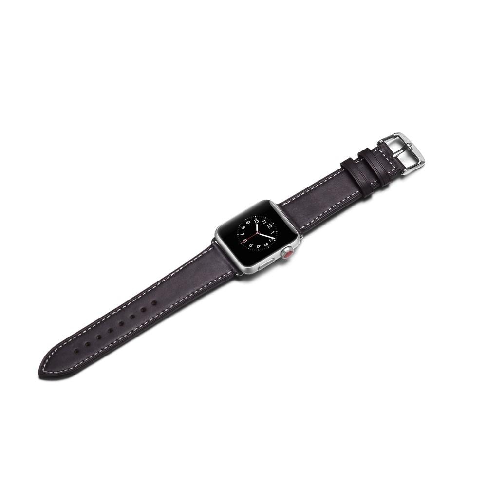 Correa de Piel Apple Watch Ultra 49mm negro