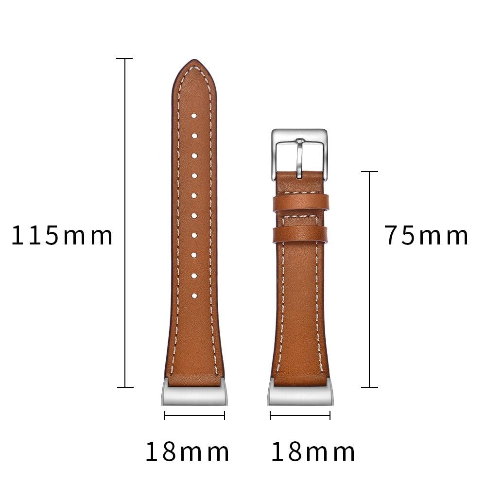Correa de Piel Fitbit Charge 3/Charge 4 Marrón