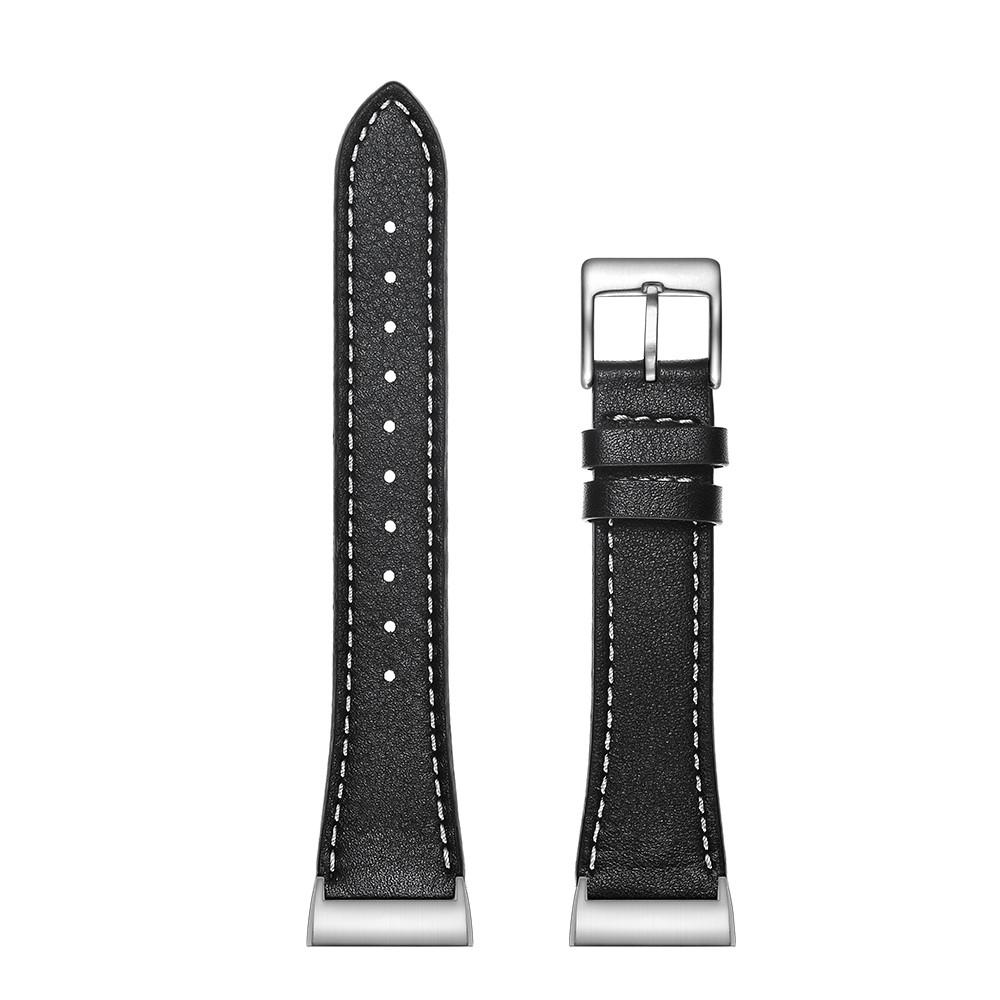 Correa de Piel Fitbit Charge 3/Charge 4 Negro