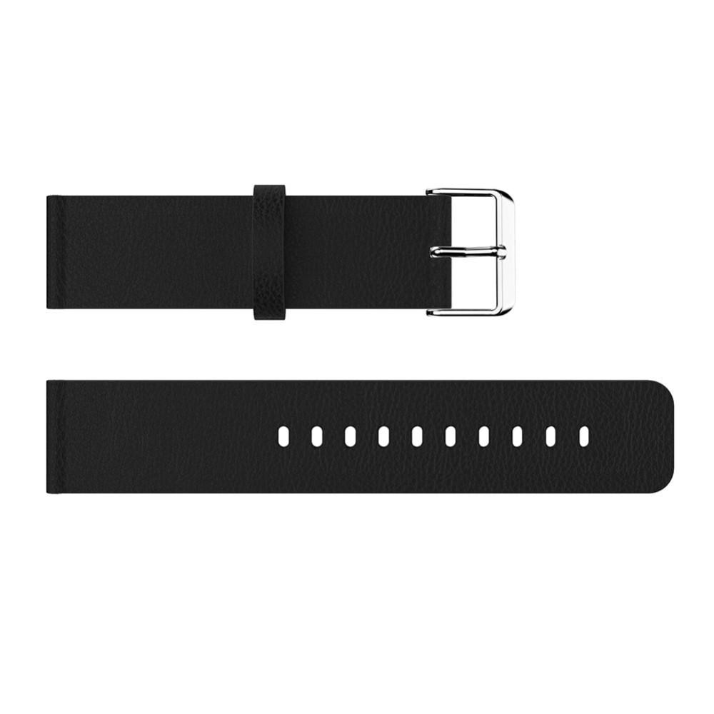 Correa de Piel Fitbit Versa/Versa 2 Negro