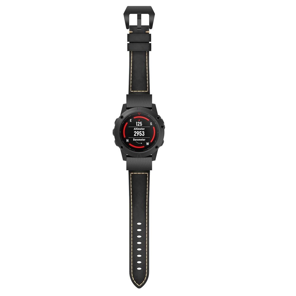 Correa de Piel Garmin Epix 47mm Gen 2 negro