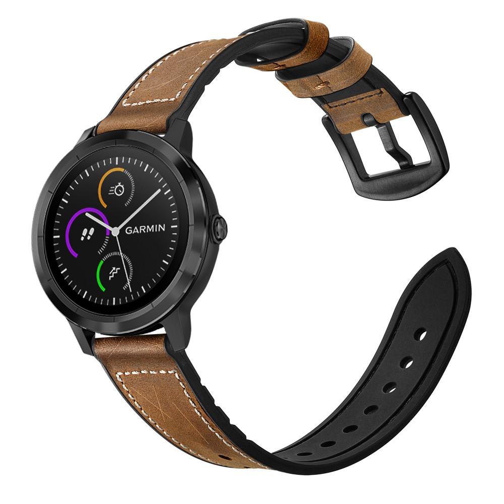 Correa de Piel Garmin Vivoactive 3 Marrón