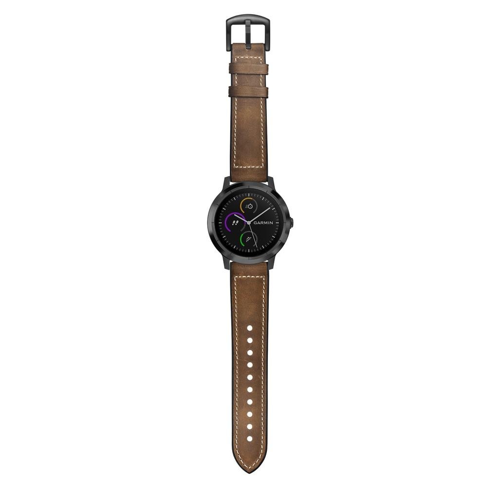 Correa de Piel Garmin Vivoactive 3 Marrón