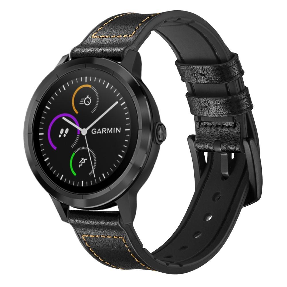 Correa de Piel Garmin Vivoactive 3 Negro