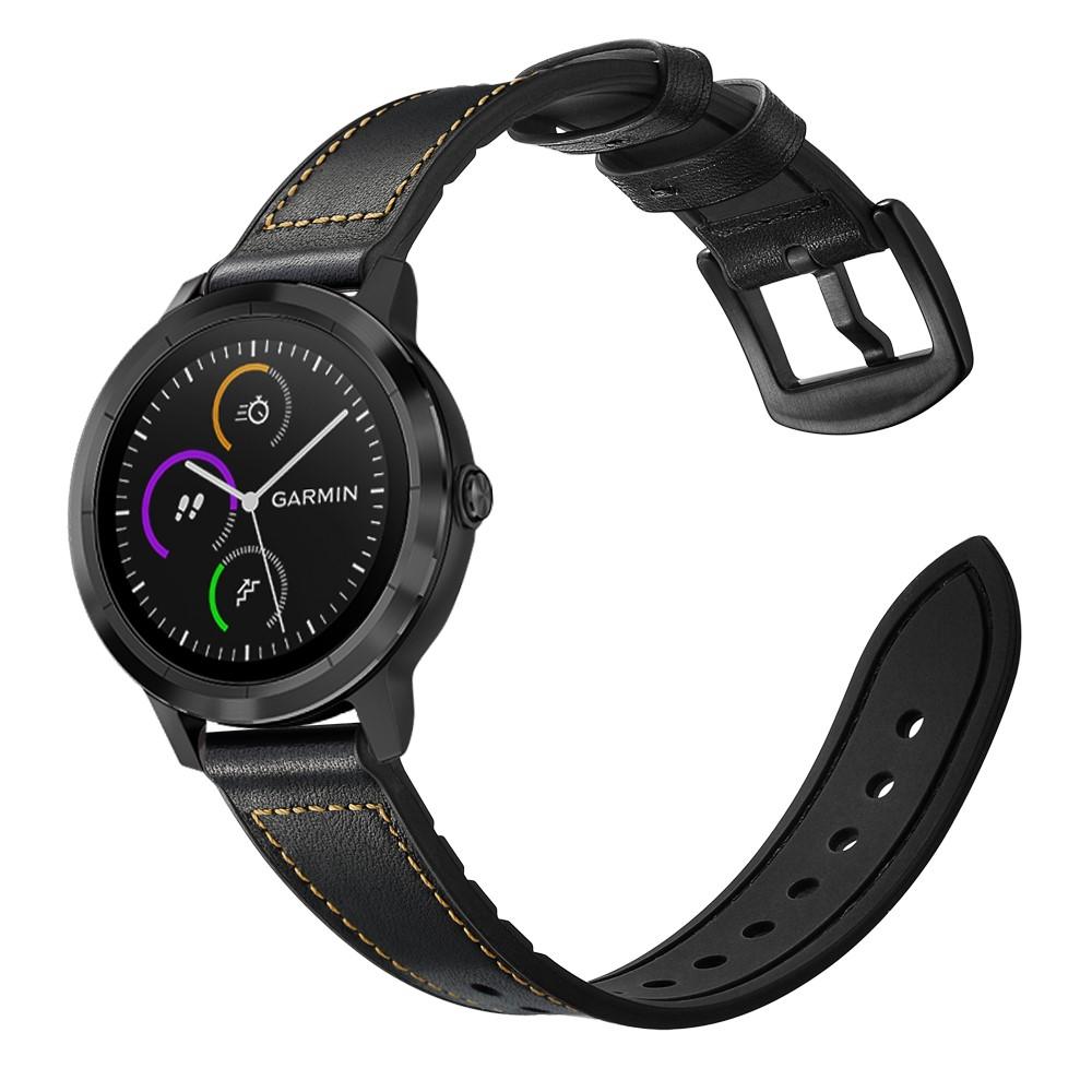 Correa de Piel Garmin Vivoactive 3 Negro