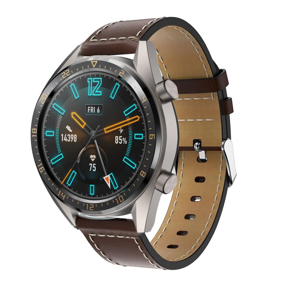 Correa de Piel Huawei Watch GT/GT 2 46mm/GT 2e Marrón