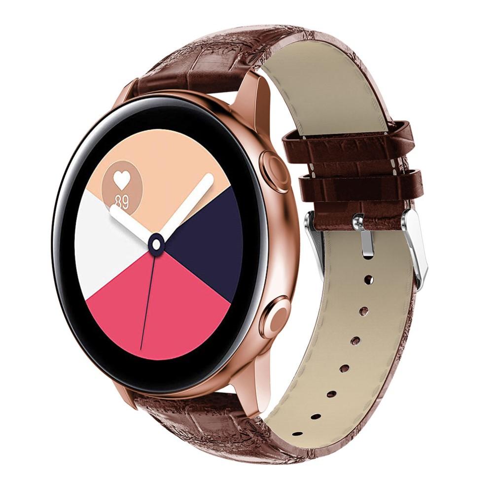 Cocodrilo Correa de piel Samsung Galaxy Watch Active Marrón