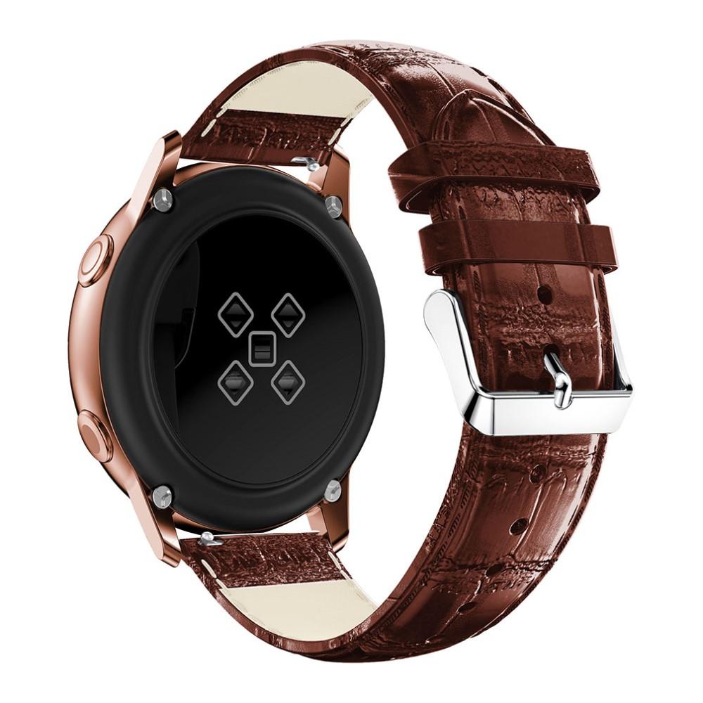 Cocodrilo Correa de piel Samsung Galaxy Watch Active Marrón