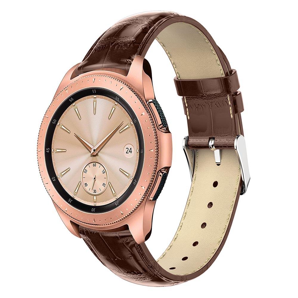 Cocodrilo Correa de piel Samsung Galaxy Watch 42mm Marrón