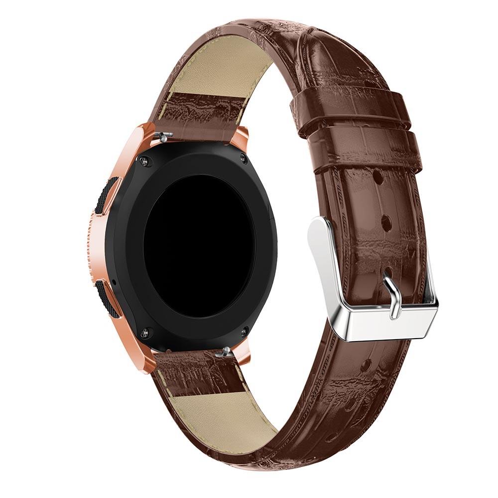 Cocodrilo Correa de piel Samsung Galaxy Watch 42mm Marrón