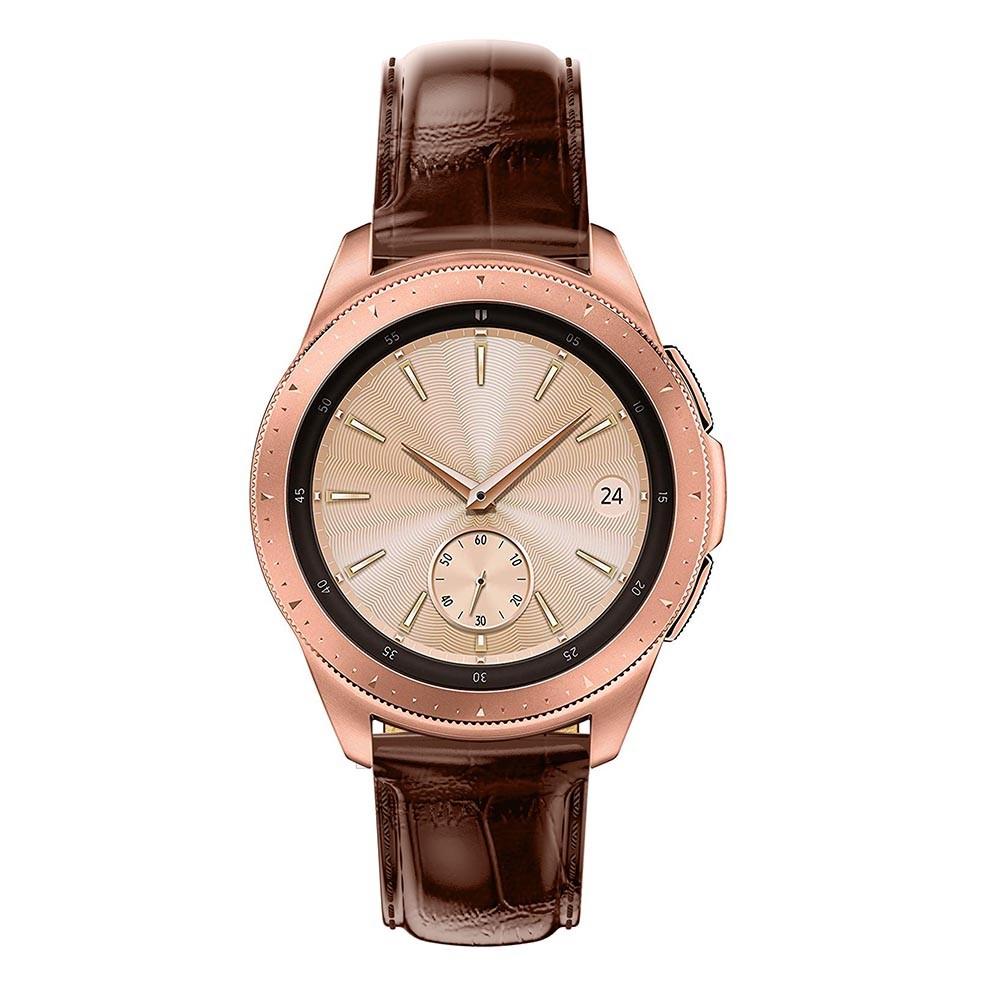 Cocodrilo Correa de piel Samsung Galaxy Watch 42mm Marrón