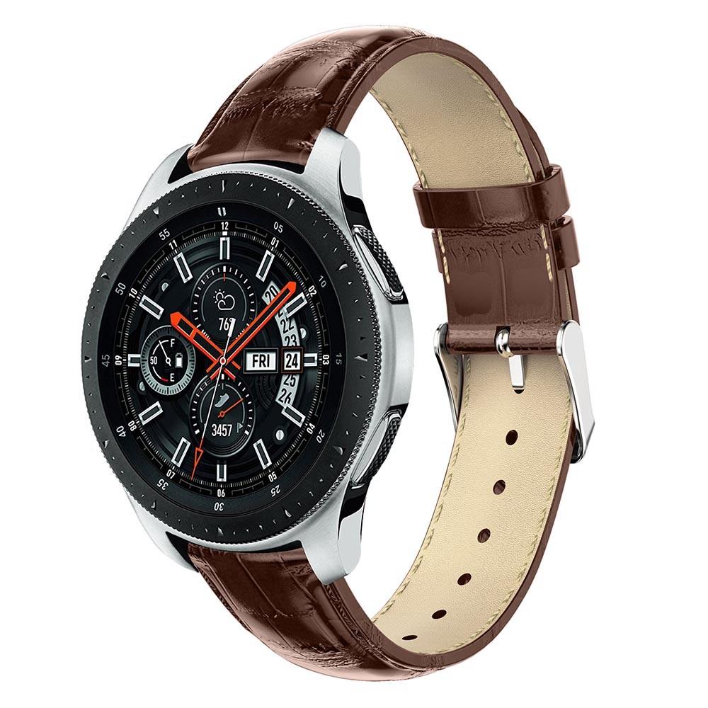 Cocodrilo Correa de piel Samsung Galaxy Watch 46mm Marrón
