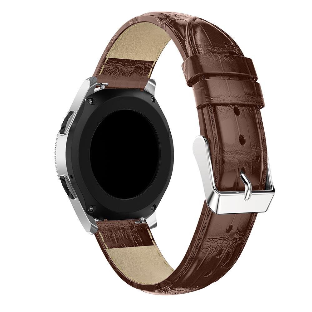 Cocodrilo Correa de piel Samsung Galaxy Watch 46mm Marrón