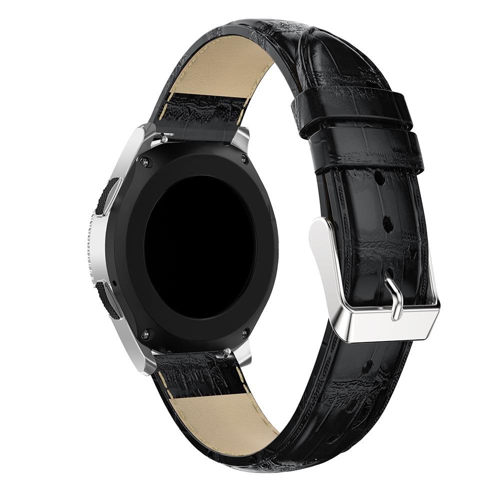 Cocodrilo Correa de piel OnePlus Watch 2 negro