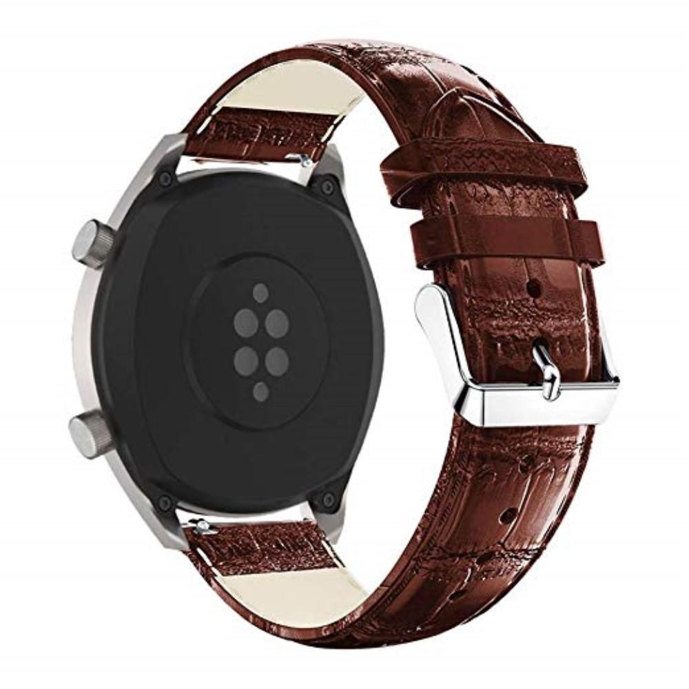 Cocodrilo Correa de piel Huawei Watch GT/GT 2 46mm/GT 2e Marrón