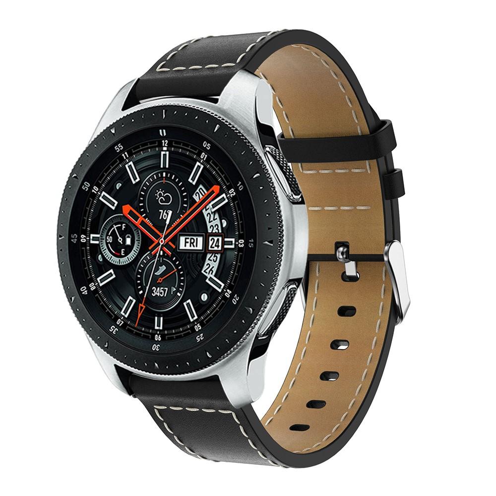 Correa de Piel Samsung Galaxy Watch 46mm Negro