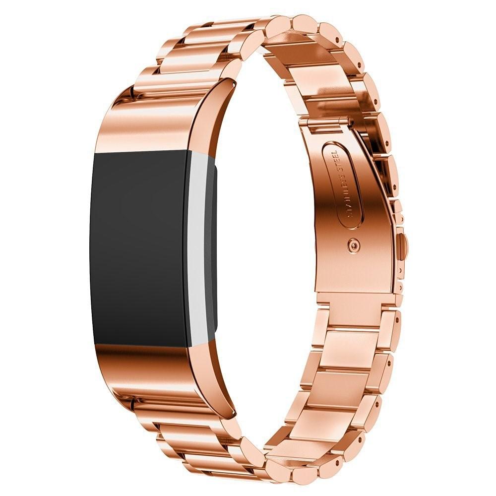 Correa de acero Fitbit Charge 2 Oro rosa