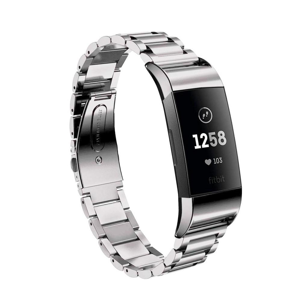 Correa de acero Fitbit Charge 3/Charge 4 Plata