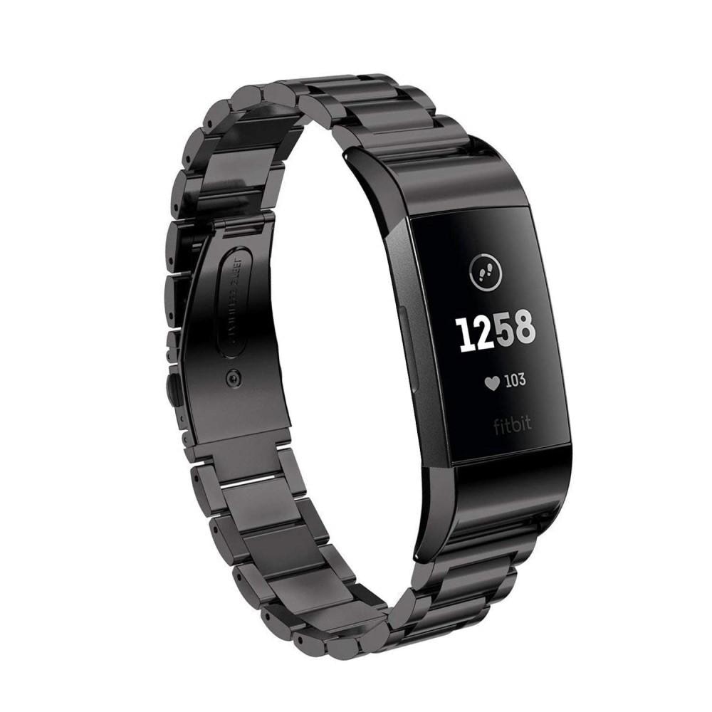 Correa de acero Fitbit Charge 3/4 Negro