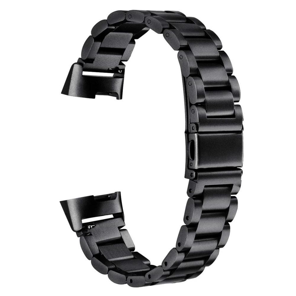 Correa de acero Fitbit Charge 3/Charge 4 Negro