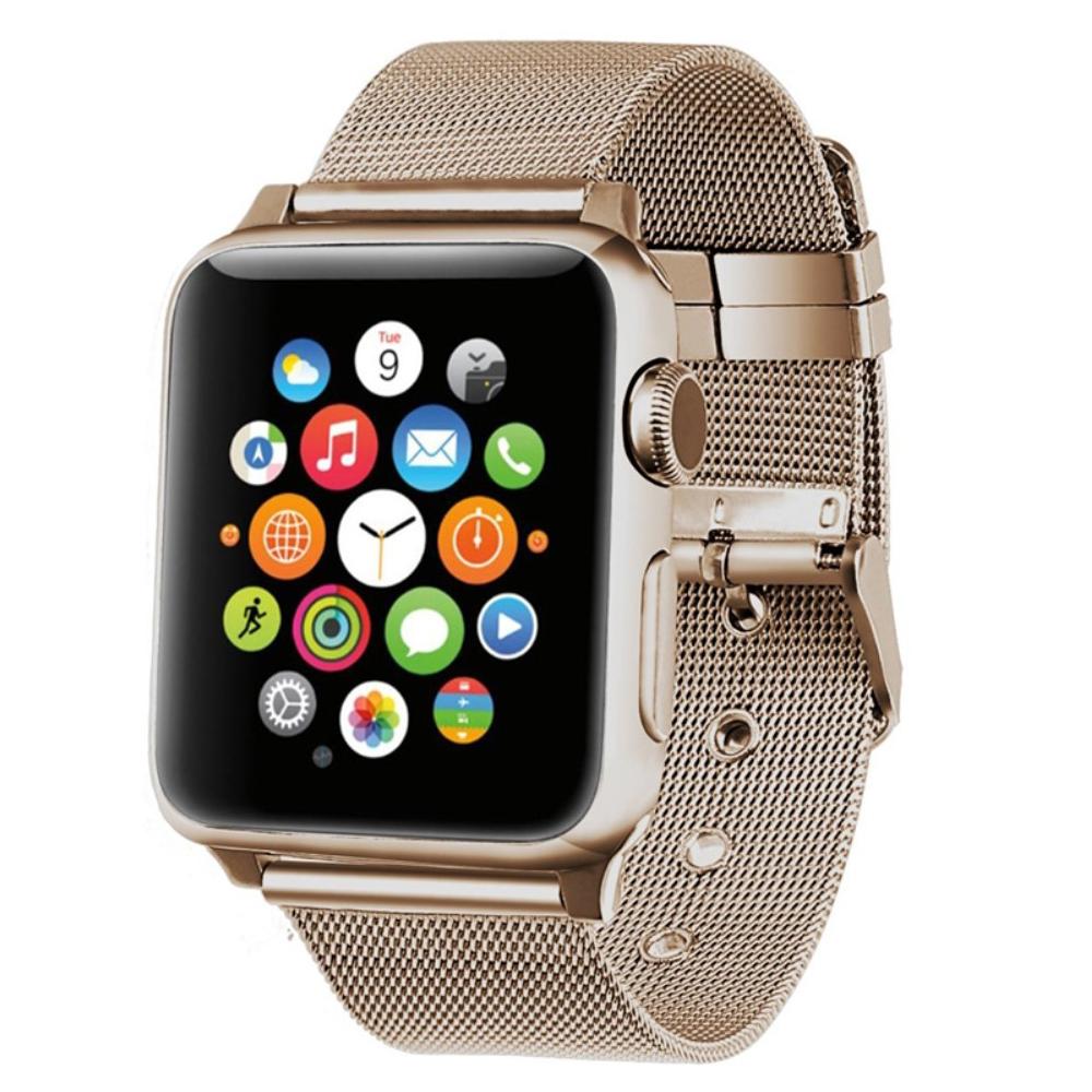 Correa de malla Apple Watch 41mm Series 8 Champagne Gold