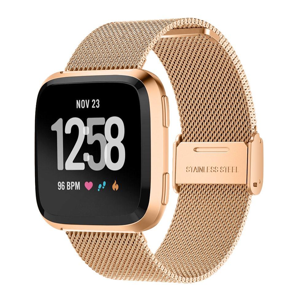 Correa de malla Fitbit Versa/Versa 2 Rose Gold