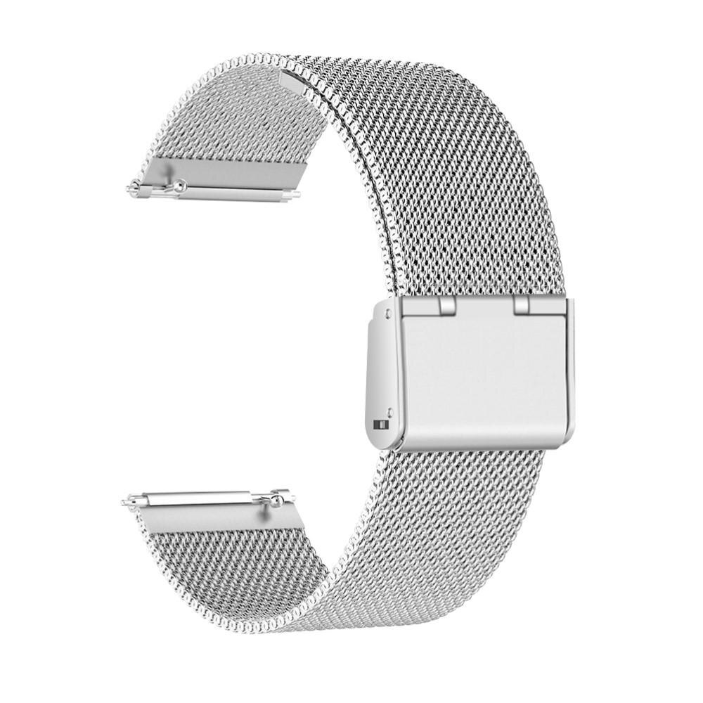 Correa de malla Fitbit Versa/Versa 2 Plata