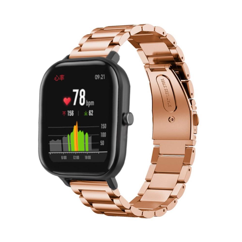 Correa de acero Xiaomi Amazfit GTS Oro rosa