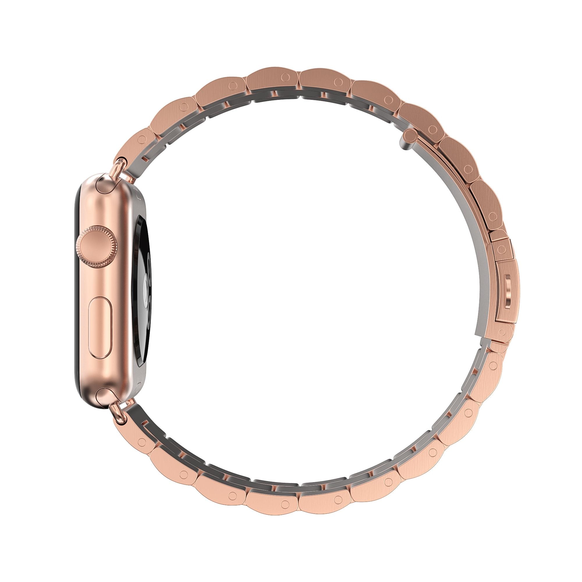 Correa de acero Apple Watch 41mm Series 8, oro rosa