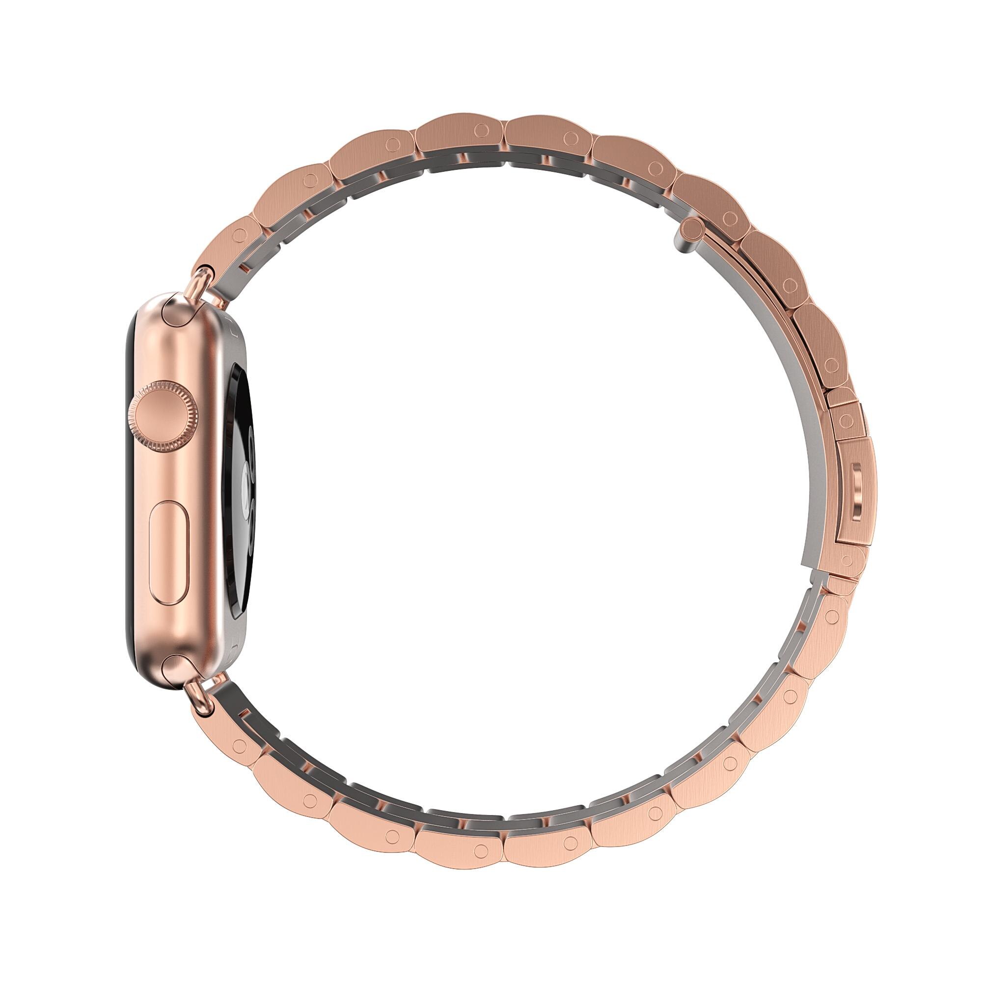 Correa de acero Apple Watch 38mm oro rosa