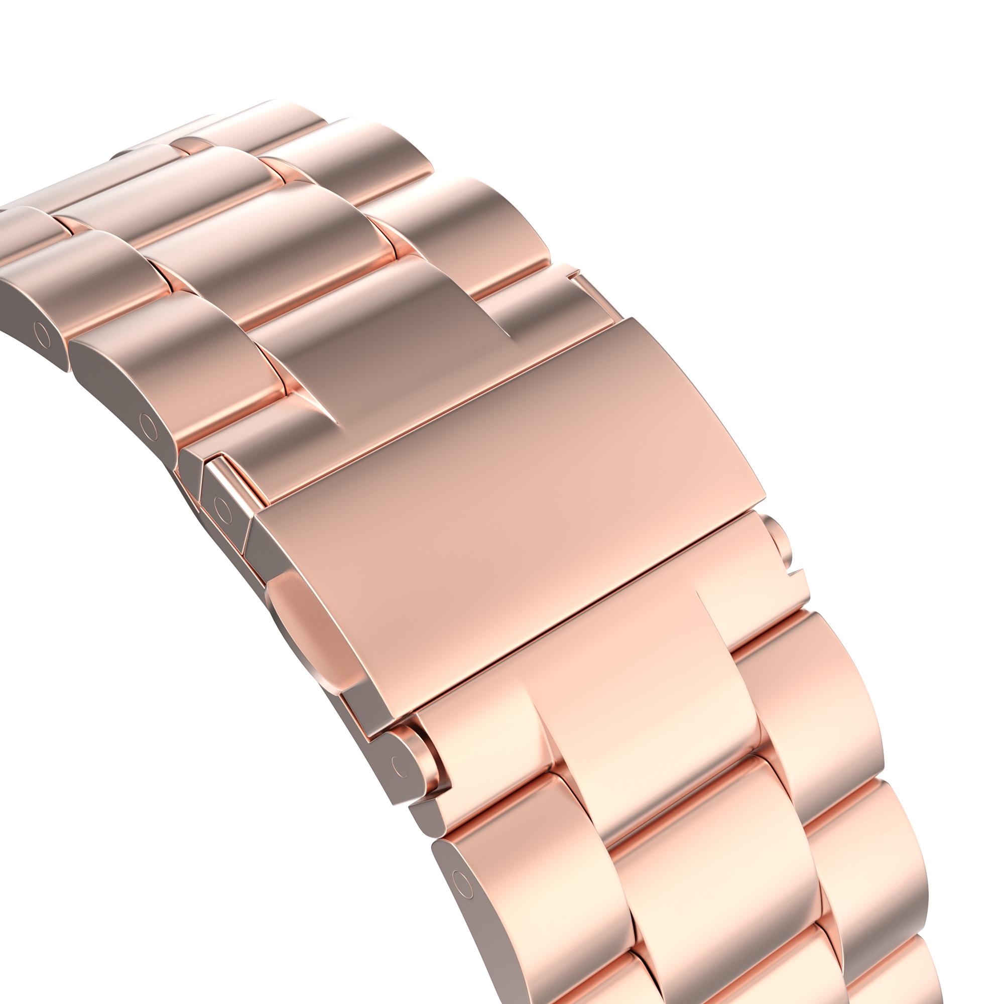 Correa de acero Apple Watch 41mm Series 7 oro rosa