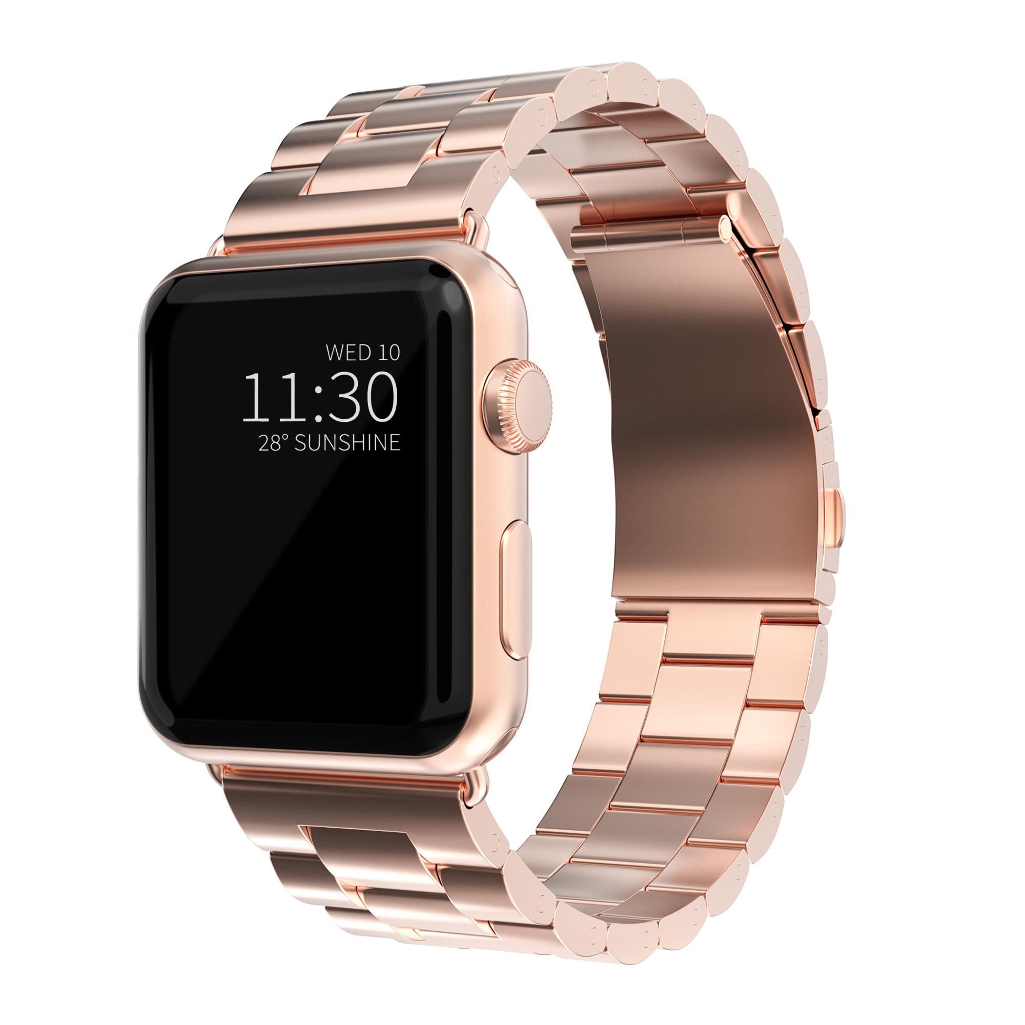 Correa de acero Apple Watch 38/40/41 mm Oro rosa