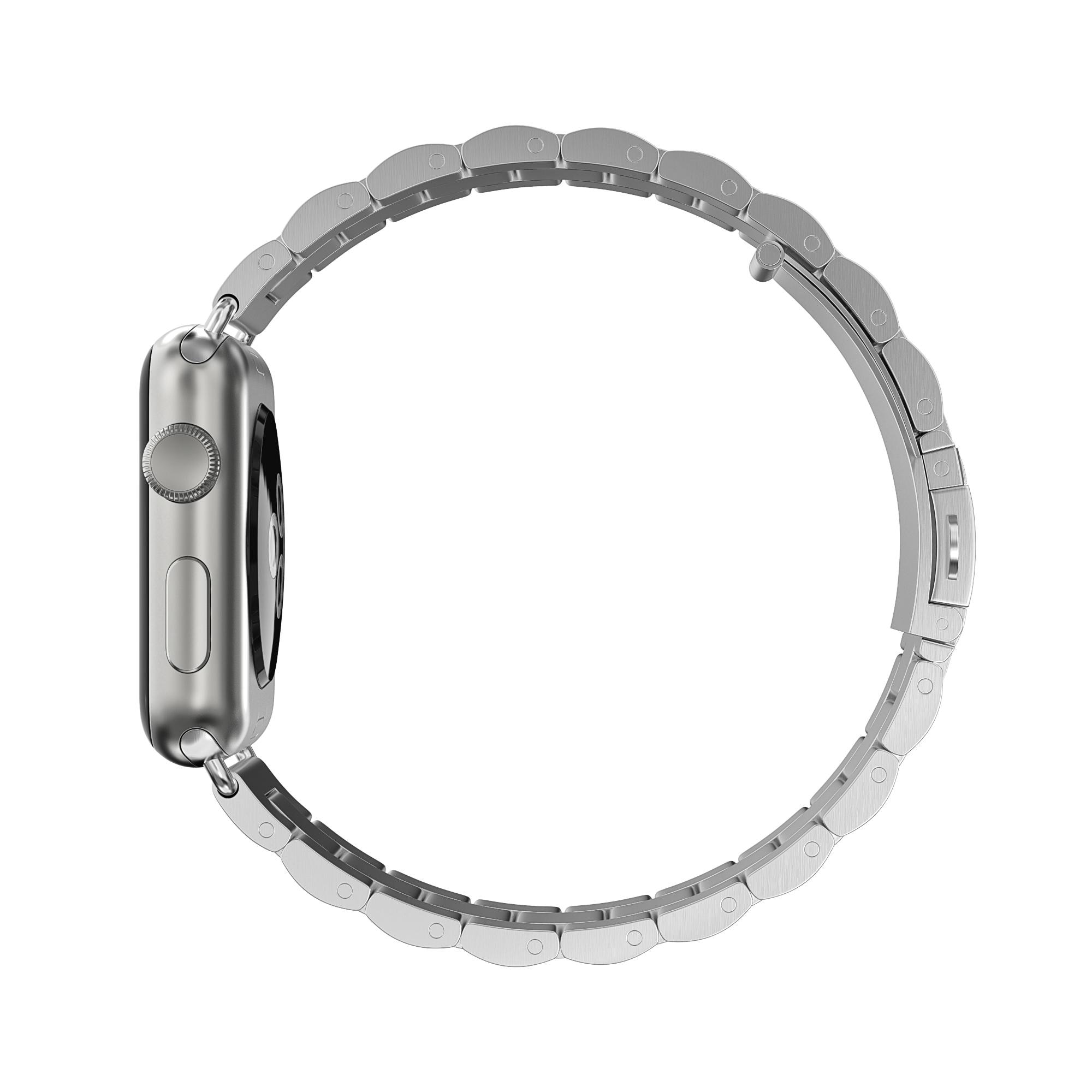 Correa de acero Apple Watch 45mm Series 7 plata