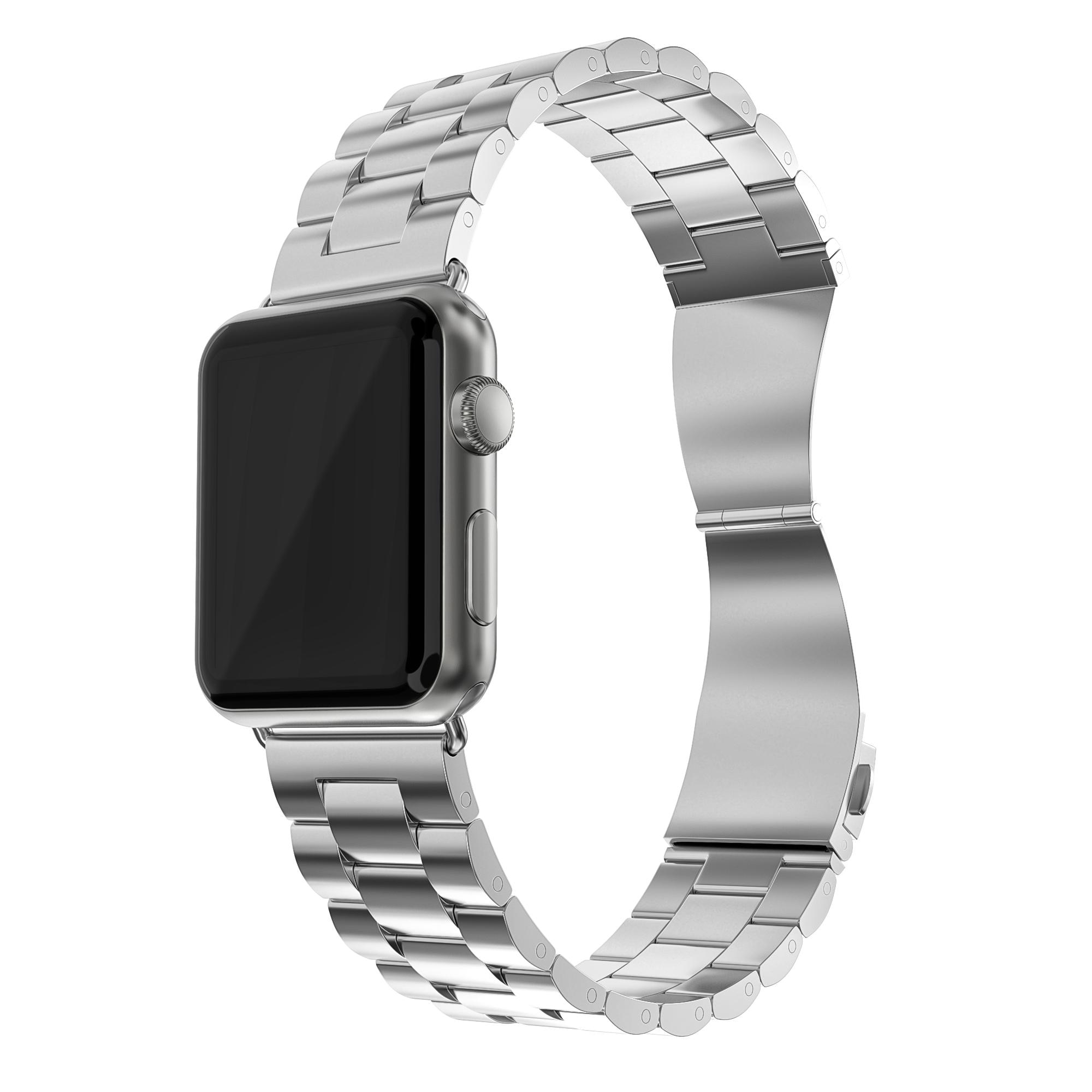 Correa de acero Apple Watch 38/40/41 mm Plata