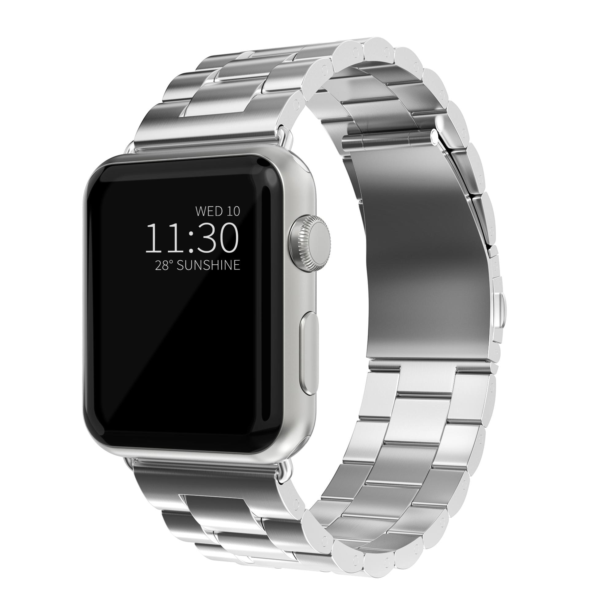 Correa de acero Apple Watch 41mm Series 8, plata