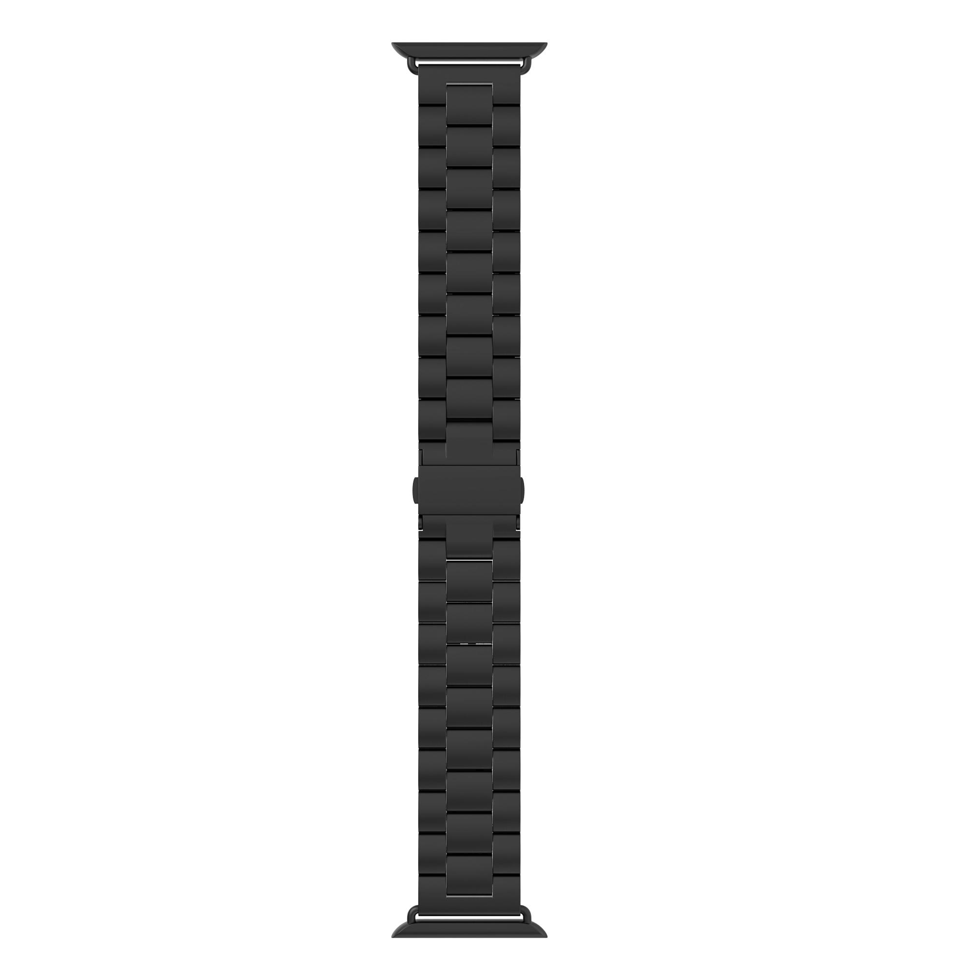 Correa de acero Apple Watch 45mm Series 7 negro