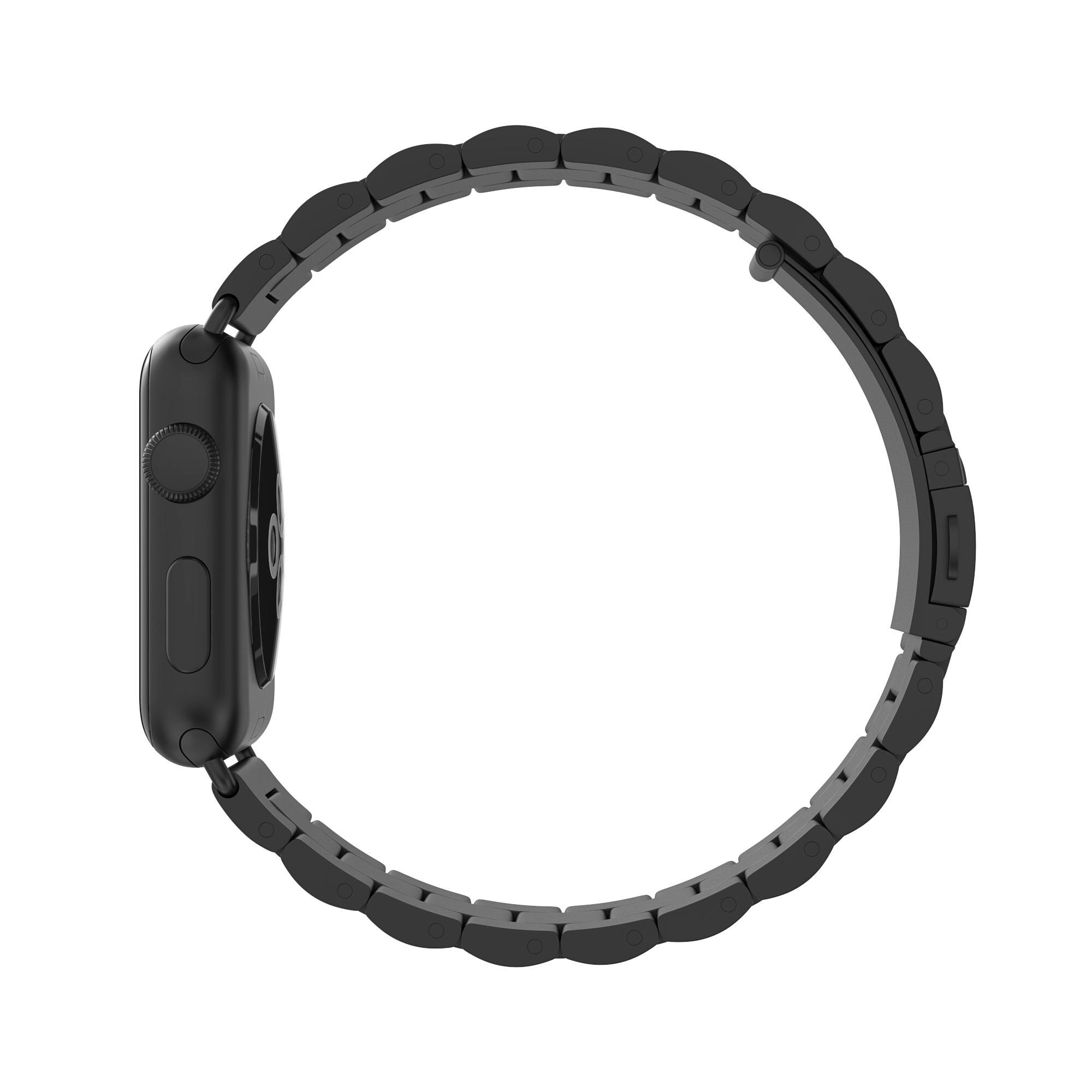 Correa de acero Apple Watch Series 1-3 42mm Negro