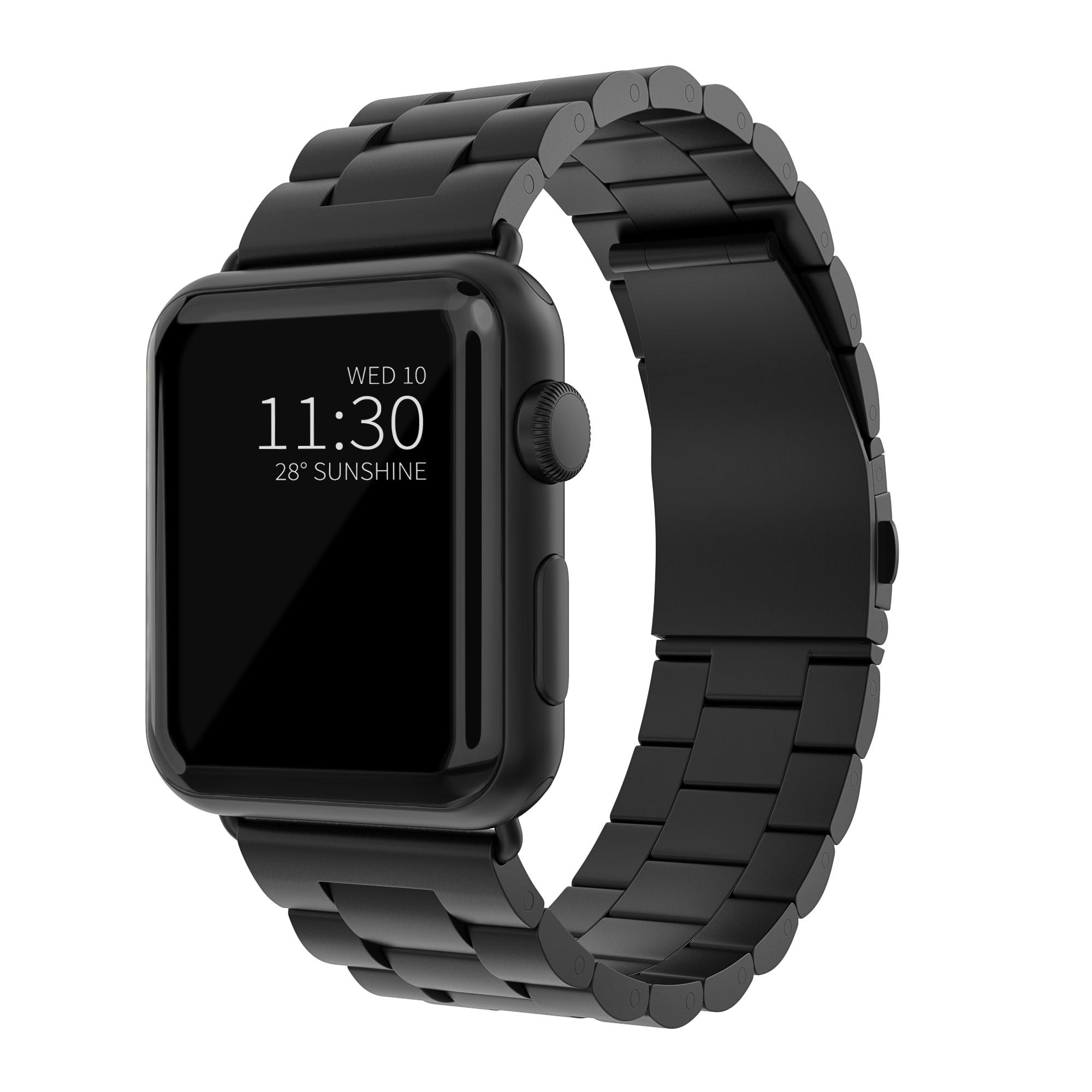 Correa de acero Apple Watch 41mm Series 7 negro