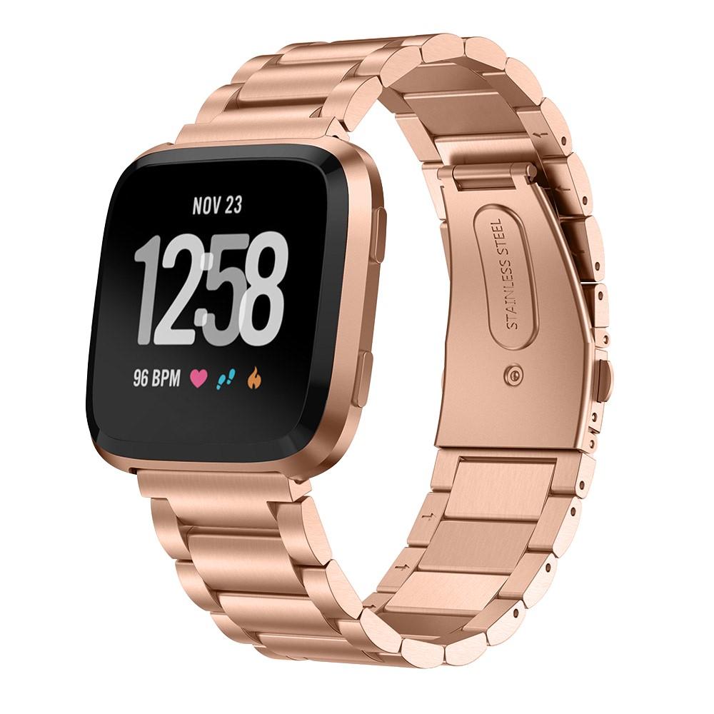 Correa de acero Fitbit Versa/Versa 2 Oro rosa