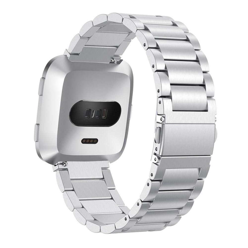 Correa de acero Fitbit Versa/Versa 2 Plata