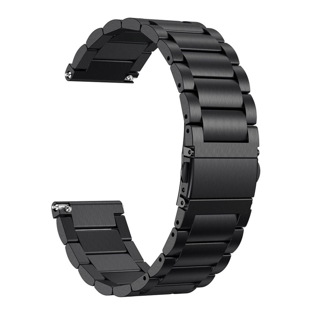 Correa de acero Fitbit Versa/Versa Lite/Versa 2 Negro