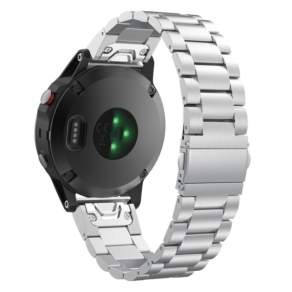 Correa de acero Garmin Fenix 7 plata