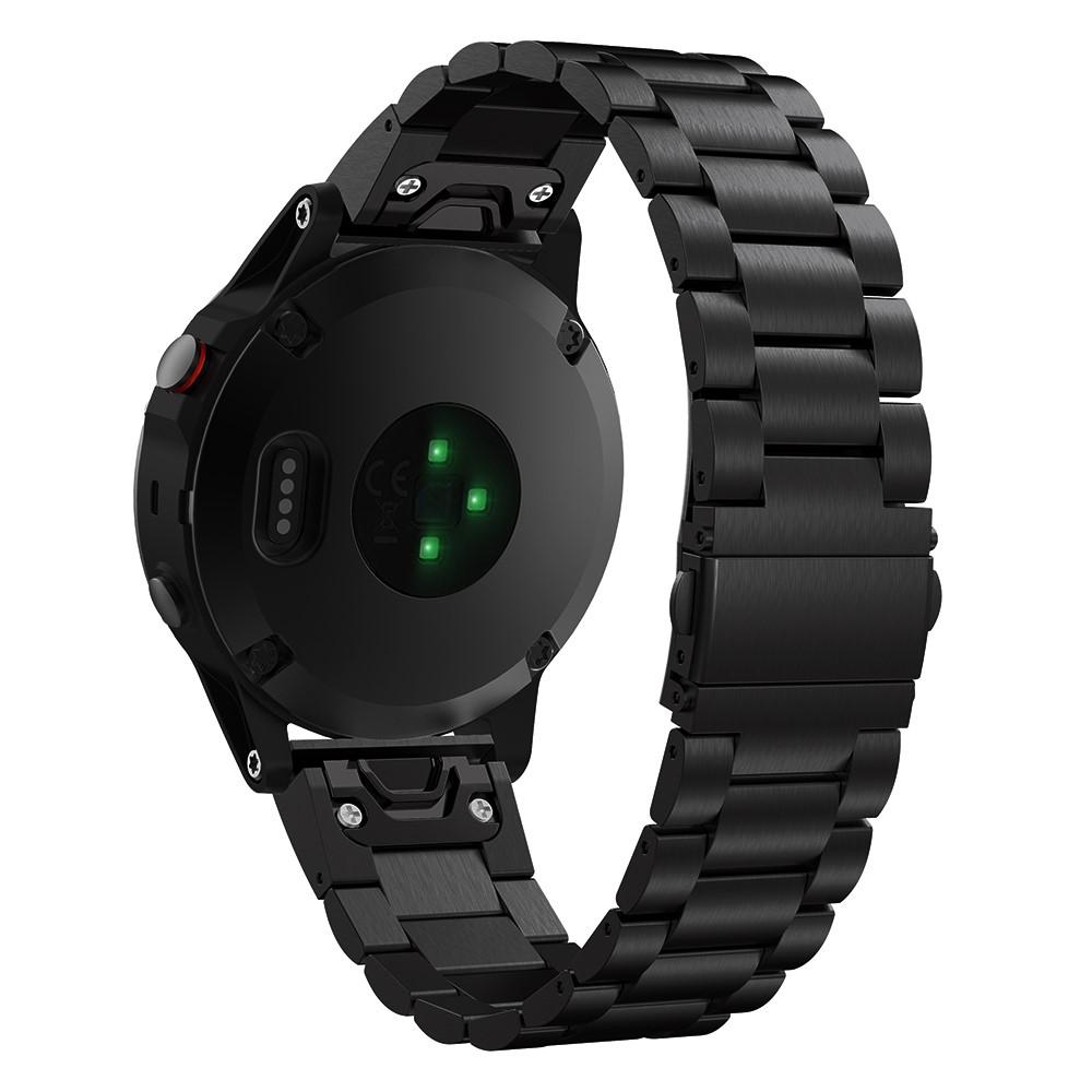 Correa de acero Garmin Forerunner 965 Negro