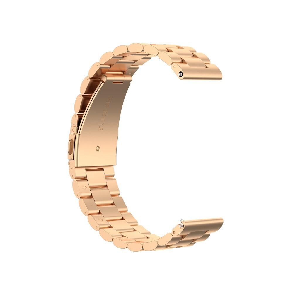 Correa de acero Garmin Vivoactive 3/Venu/Venu 2 Plus Oro rosa
